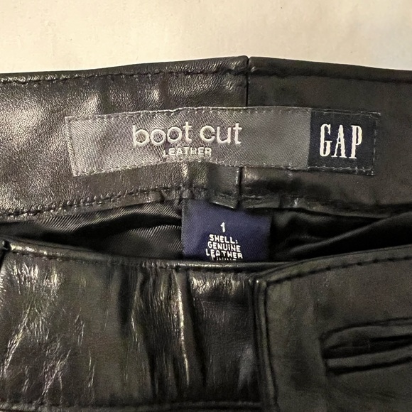 Vintage 00s real leather bootcut Gap pants - Picture 5 of 5